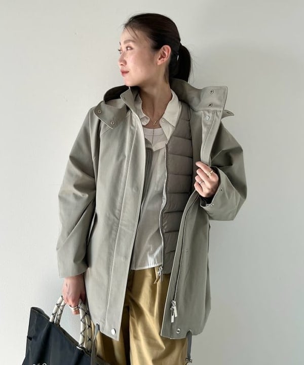 隈元 楓さんの「BEAMS WOMEN｜【別注】エディター坪田あさみ × WOOLRICH / ANORAK ダウンブルゾン」を使ったコーディネート
