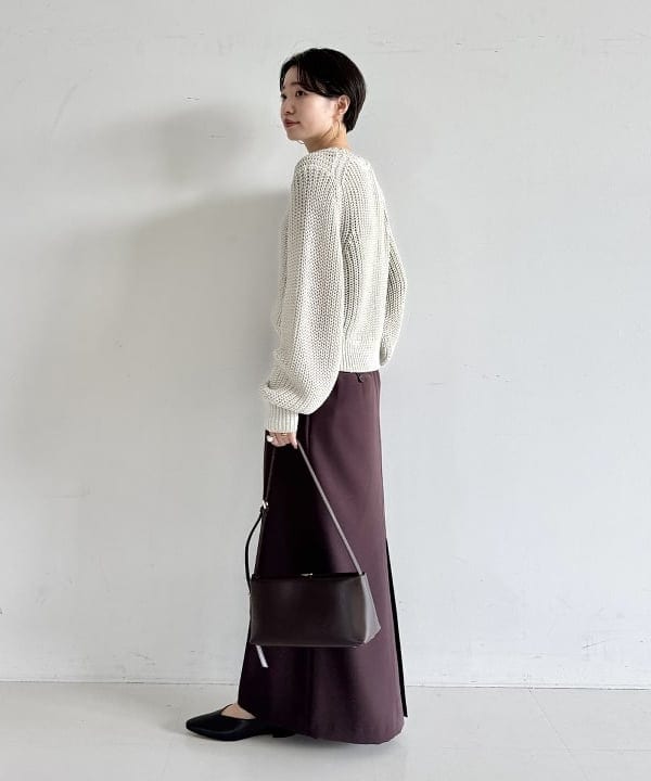 SANOさんの「BEAMS WOMEN｜畦編み ニット プルオーバー.M」を使ったコーディネート