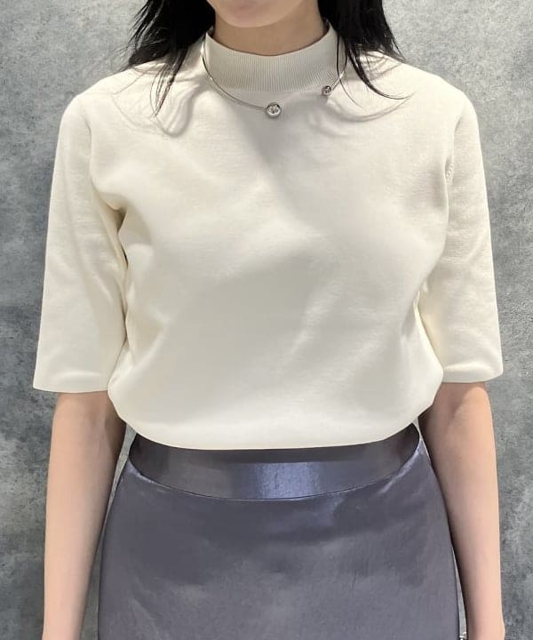 nodokaさんの「BEAMS WOMEN｜シンプル モックネック ニット .M」を使ったコーディネート