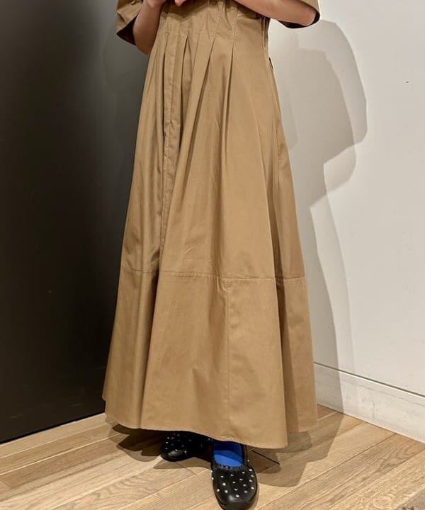 早川 萌子さんの「BEAMS WOMEN｜タック ウエスト シャツ ワンピース」を使ったコーディネート