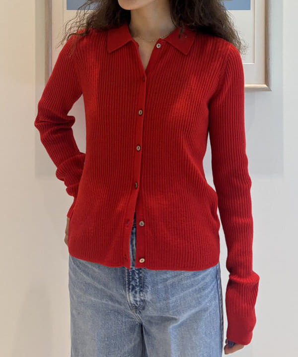 佐々木 南美さんの「BEAMS WOMEN｜リブ ポロ カーディガン」を使ったコーディネート