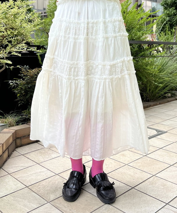 あさひさんの「BEAMS WOMEN｜チェック ギャザー ノースリーブ ブラウス」を使ったコーディネート