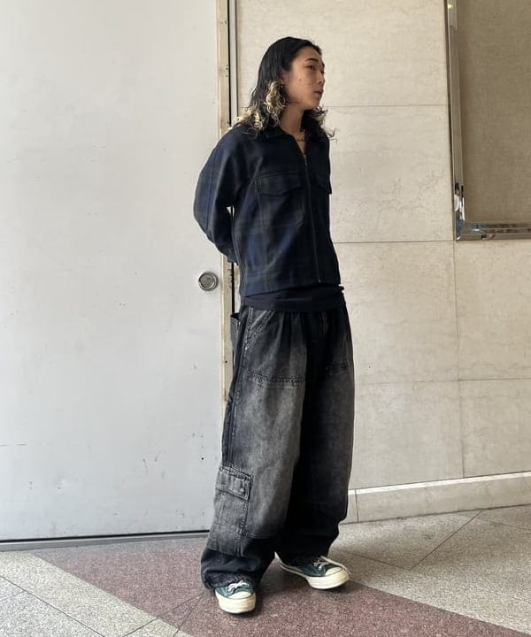 菊田 悠さんの「BEAMS WOMEN｜ワイドショートフィット メッシュ ジップアップ シャツ」を使ったコーディネート