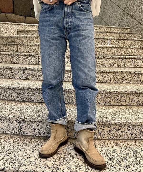 小原 もこさんの「BEAMS WOMEN｜【別注】orSlow / No.8 DENIM NEW」を使ったコーディネート