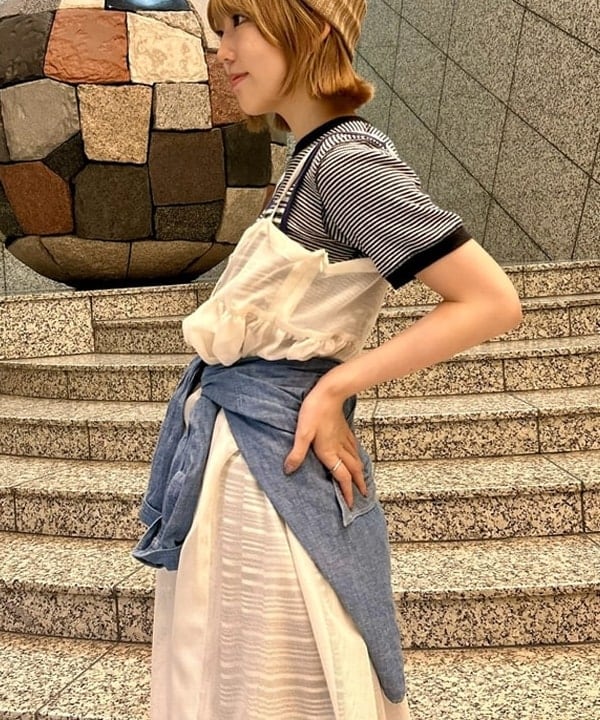 小原 もこさんの「BEAMS WOMEN｜【別注】orSlow / No.8 DENIM NEW」を使ったコーディネート