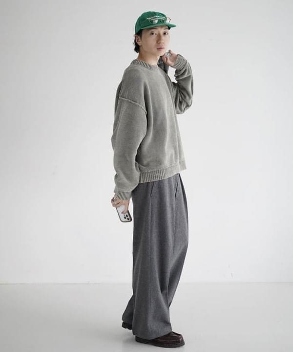 SUDOさんの「BEAMS WOMEN｜7ゲージ フェード クルーネック ニット」を使ったコーディネート