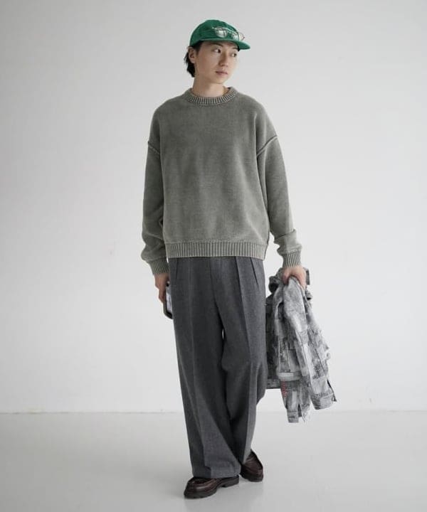 SUDOさんの「BEAMS WOMEN｜7ゲージ フェード クルーネック ニット」を使ったコーディネート
