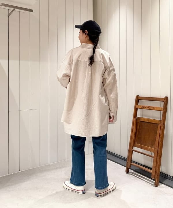 おのすさんの「BEAMS WOMEN｜【別注】Gramicci / 5ポケット デニム」を使ったコーディネート