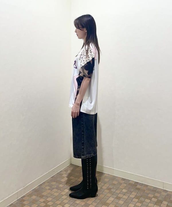 加歩さんの「BEAMS WOMEN｜デニム ハーフ パンツ」を使ったコーディネート