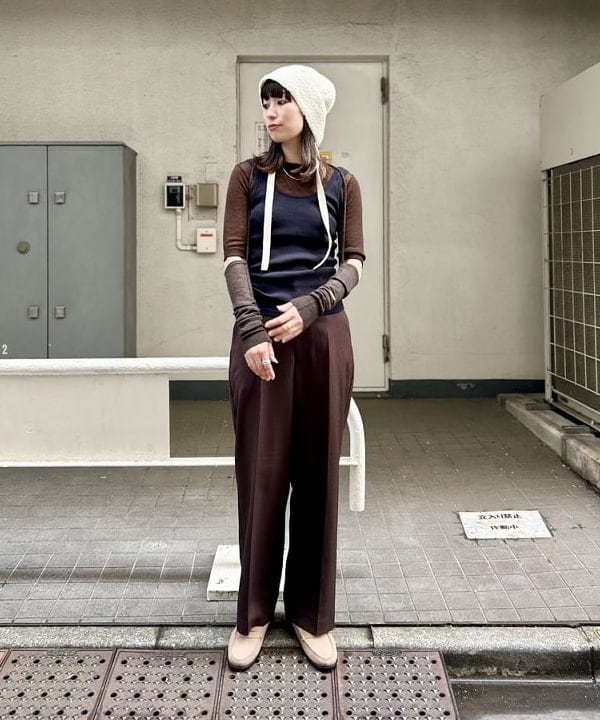 marieさんの「BEAMS WOMEN｜maturely / ウール ショートスリーブ アンド アームカバー」を使ったコーディネート