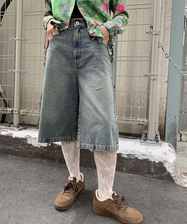 れいなさんの「BEAMS WOMEN｜デニム ハーフ パンツ」を使ったコーディネート