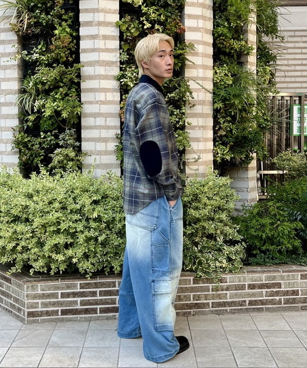 こたろうさんの「BEAMS WOMEN｜チェック ワークシャツ」を使ったコーディネート