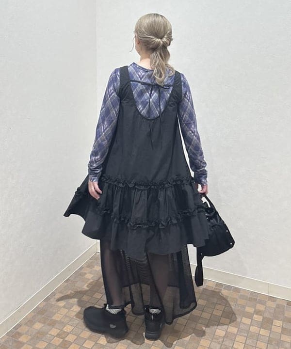 YABUさんの「BEAMS WOMEN｜アーガイルプリント クルーネック トップス」を使ったコーディネート