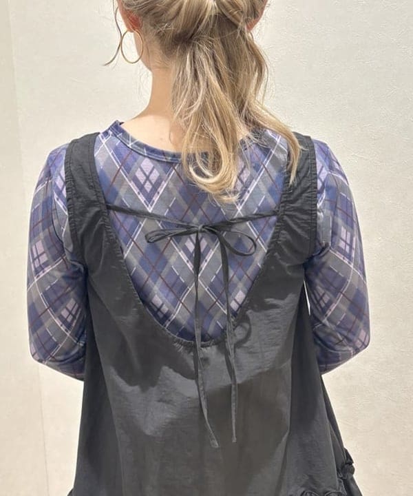 YABUさんの「BEAMS WOMEN｜アーガイルプリント クルーネック トップス」を使ったコーディネート