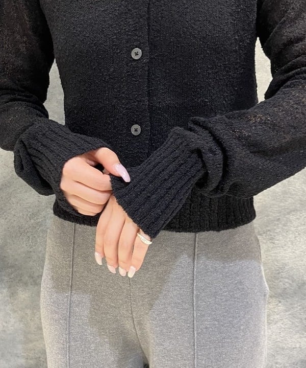 菜月さんの「BEAMS WOMEN｜AK+1 / ポロカラーショート カーディガン」を使ったコーディネート