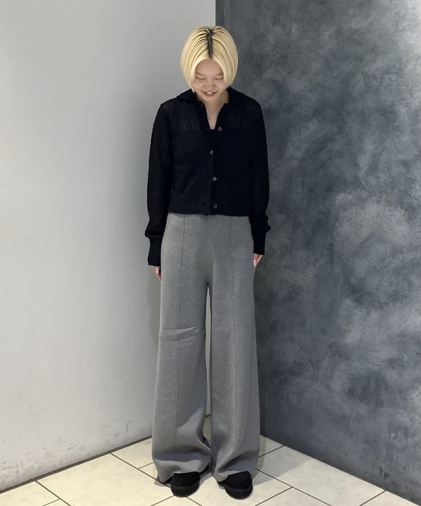 菜月さんの「BEAMS WOMEN｜AK+1 / ポロカラーショート カーディガン」を使ったコーディネート