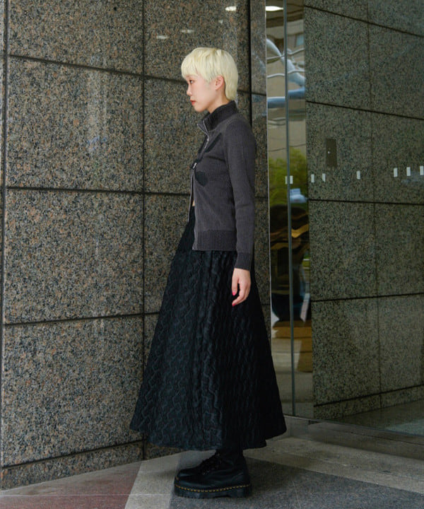 あさひさんの「BEAMS WOMEN｜フラワー ジャカード フレア スカート」を使ったコーディネート