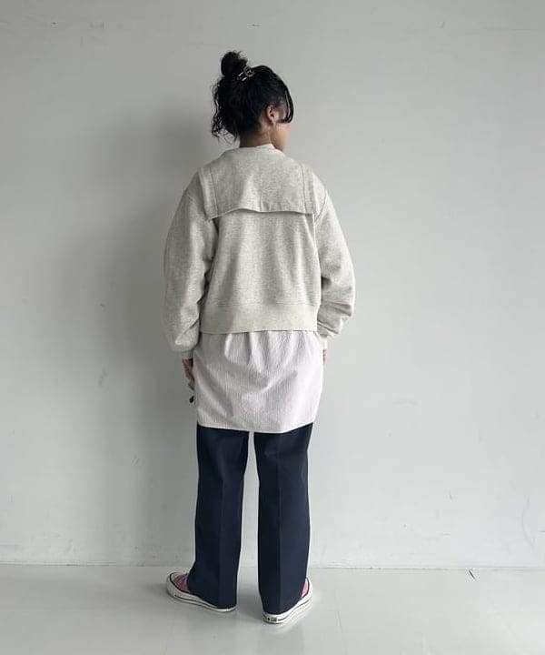 清水 彩乃さんの「BEAMS WOMEN｜セーラー スウェット フルジップ」を使ったコーディネート