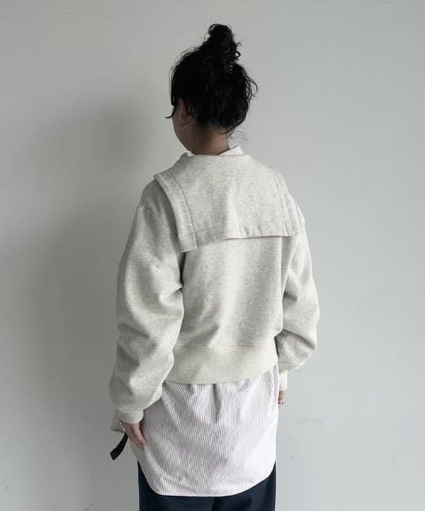 清水 彩乃さんの「BEAMS WOMEN｜セーラー スウェット フルジップ」を使ったコーディネート