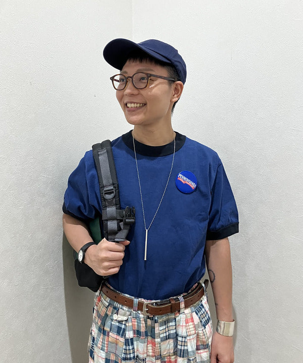 土田 達也さんの「BEAMS WOMEN｜【別注】Goodwear / Short Sleeve Ringer Tee」を使ったコーディネート