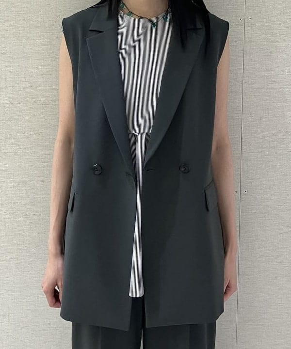 nodokaさんの「BEAMS WOMEN｜トロピカル 2ボタン ジレ」を使ったコーディネート