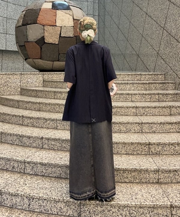 まゆちゃんさんの「BEAMS WOMEN｜ラペル ドット ハーフスリーブ ジャケット」を使ったコーディネート