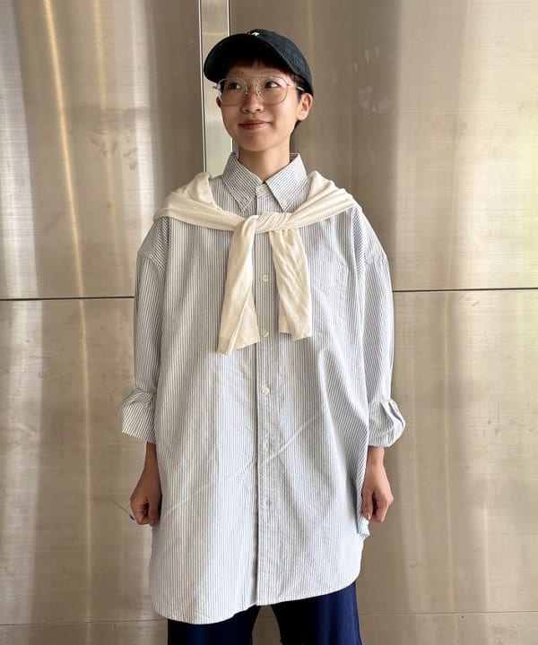 みりさんの「ビッグ ボタンダウン シャツ」を使ったコーディネート