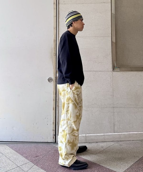 配島 孝明さんの「BEAMS WOMEN｜マルチボーダー ワッチキャップ」を使ったコーディネート