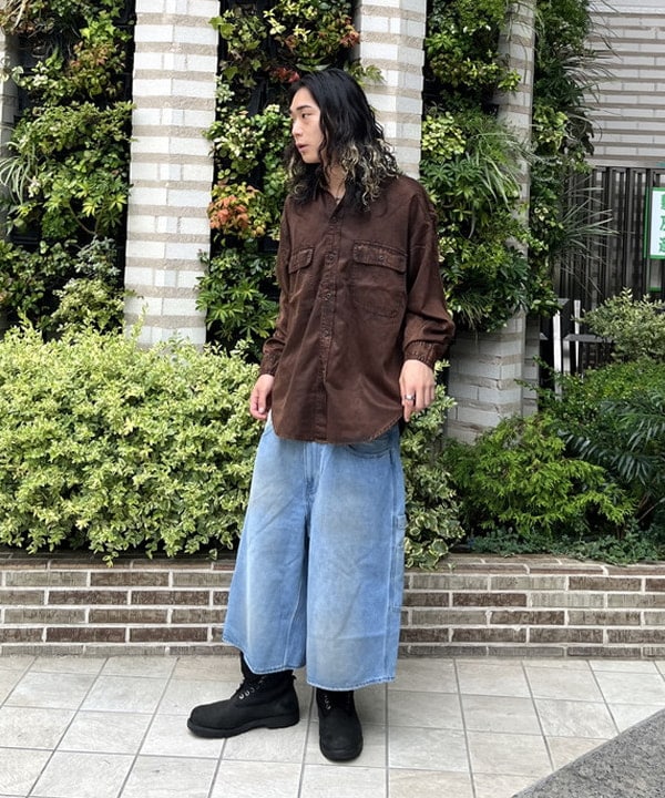 菊田 悠さんの「BEAMS WOMEN｜フェード ワークシャツ」を使ったコーディネート