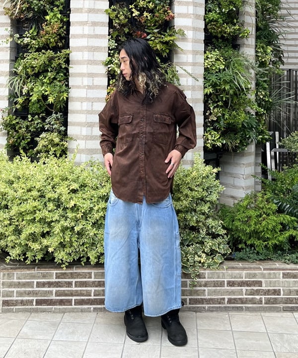 菊田 悠さんの「BEAMS WOMEN｜フェード ワークシャツ」を使ったコーディネート