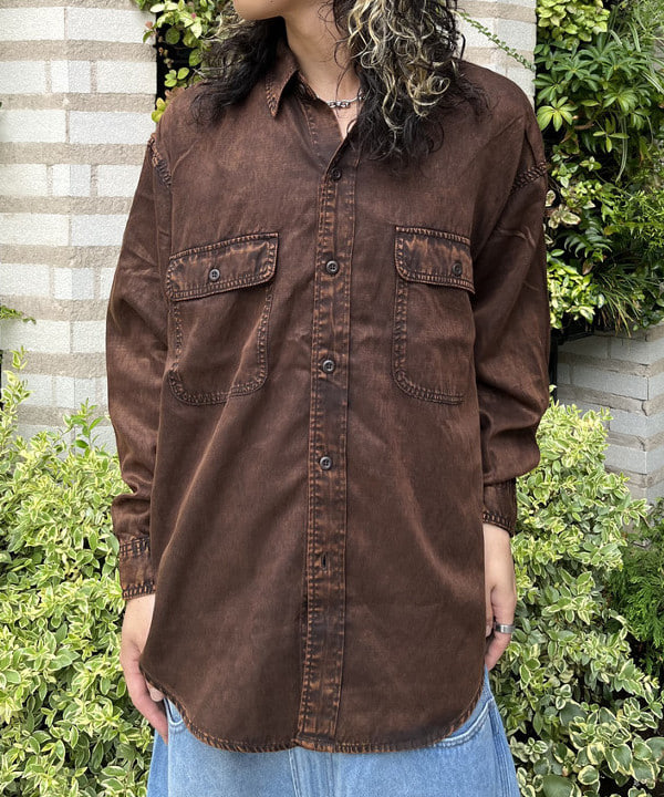 菊田 悠さんの「BEAMS WOMEN｜フェード ワークシャツ」を使ったコーディネート