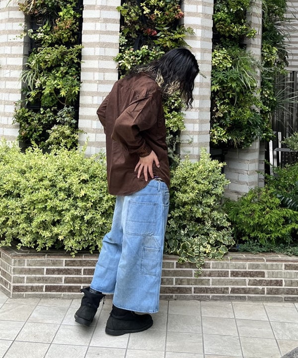 菊田 悠さんの「BEAMS WOMEN｜フェード ワークシャツ」を使ったコーディネート