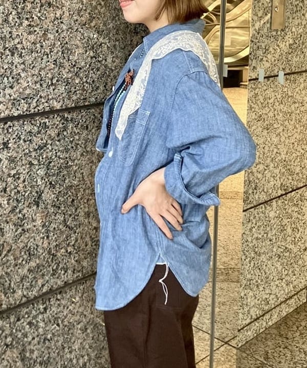 小原 もこさんの「BEAMS WOMEN｜ラッカー パール ネックレス」を使ったコーディネート