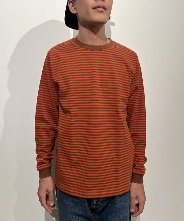 BANさんの「BEAMS WOMEN｜ボーダー ロングスリーブTシャツ」を使ったコーディネート