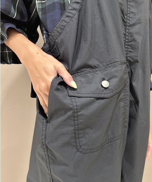 MATSUMOTO AMIさんの「BEAMS WOMEN｜チェック フリルカラー シャツ」を使ったコーディネート