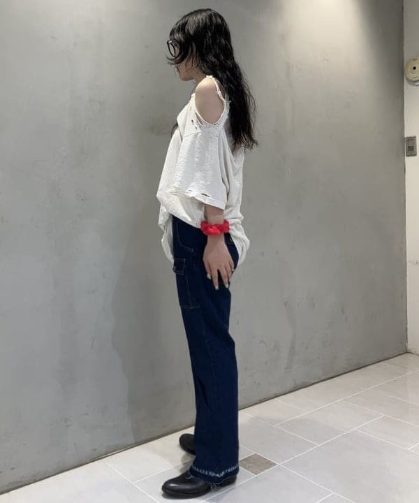 須賀さんの「BEAMS WOMEN｜デニム ブッシュ パンツ」を使ったコーディネート