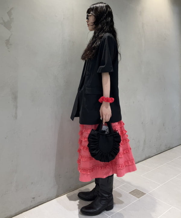 須賀さんの「BEAMS WOMEN｜ラペル ドット ハーフスリーブ ジャケット」を使ったコーディネート