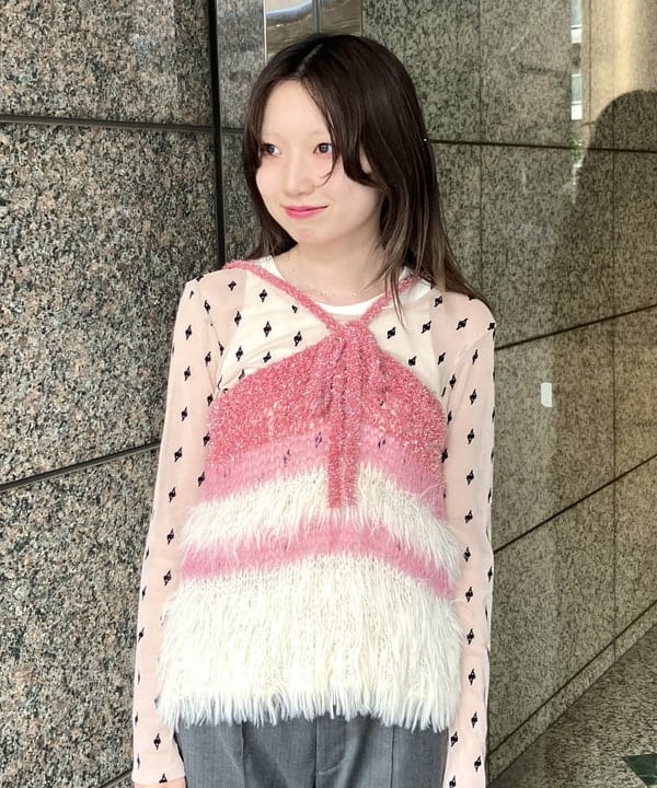 加歩さんの「BEAMS WOMEN｜maturely / スリーヤーン キャミソール」を使ったコーディネート