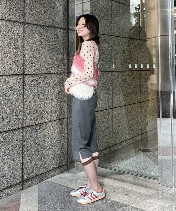 加歩さんの「BEAMS WOMEN｜maturely / スリーヤーン キャミソール」を使ったコーディネート