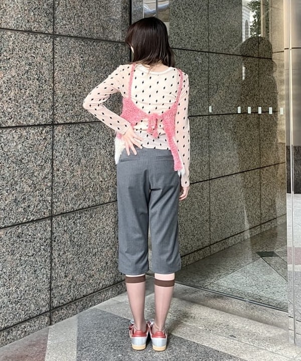 加歩さんの「BEAMS WOMEN｜maturely / スリーヤーン キャミソール」を使ったコーディネート