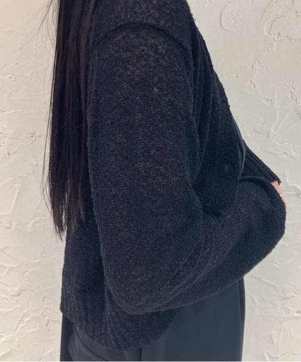 OSUMIさんの「BEAMS WOMEN｜AK+1 / ポロカラーショート カーディガン」を使ったコーディネート