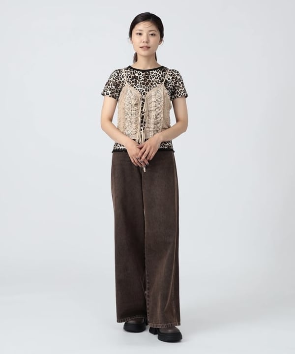 佐々木 南美さんの「BEAMS WOMEN｜オーバーダイ デニム パンツ」を使ったコーディネート