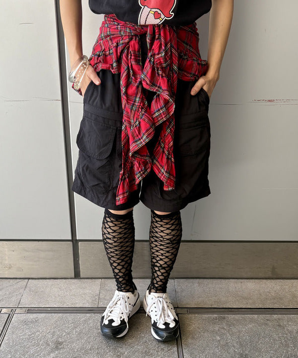 みりさんの「maturely / ワイヤー メッシュ シアー ハイソックス」を使ったコーディネート