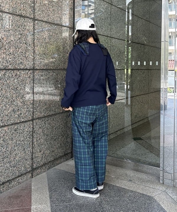 ばるたんさんの「BEAMS WOMEN｜【別注】TORI-TO / フリルカラー Tシャツ」を使ったコーディネート