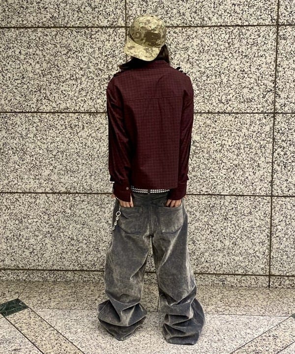 はるひむさんの「BEAMS WOMEN｜チェック フリル ブレード シャツ」を使ったコーディネート