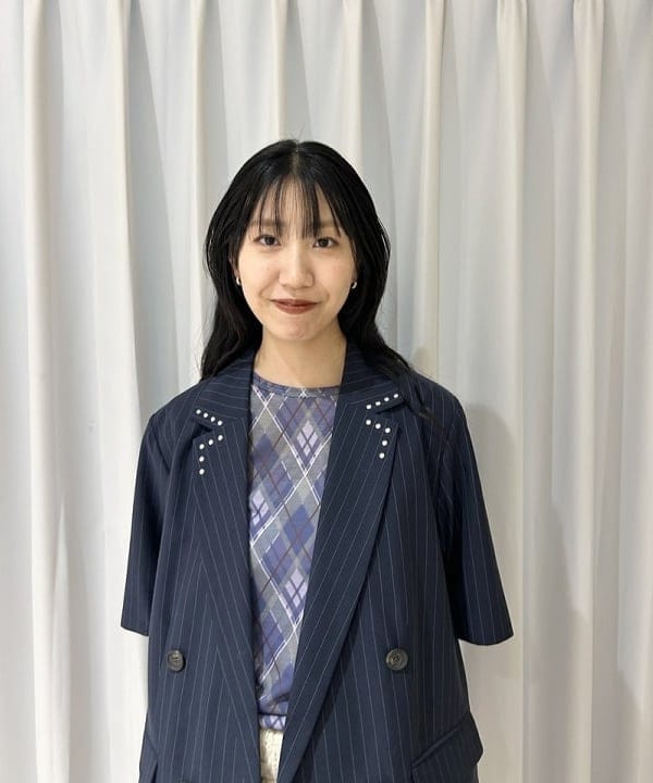 SAEさんの「BEAMS WOMEN｜ラペル ドット ハーフスリーブ ジャケット」を使ったコーディネート