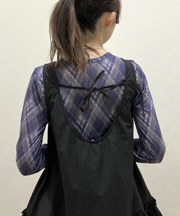 加歩さんの「BEAMS WOMEN｜GHOSPELL / Nelle Mini Dress」を使ったコーディネート