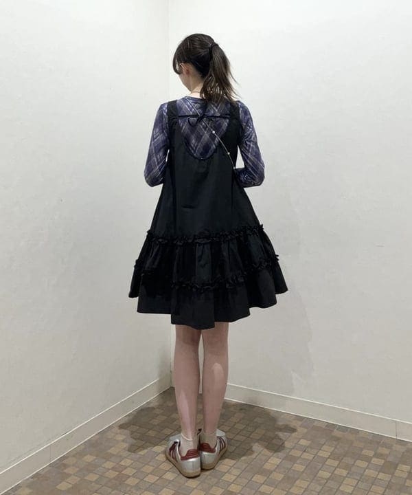 加歩さんの「BEAMS WOMEN｜GHOSPELL / Nelle Mini Dress」を使ったコーディネート