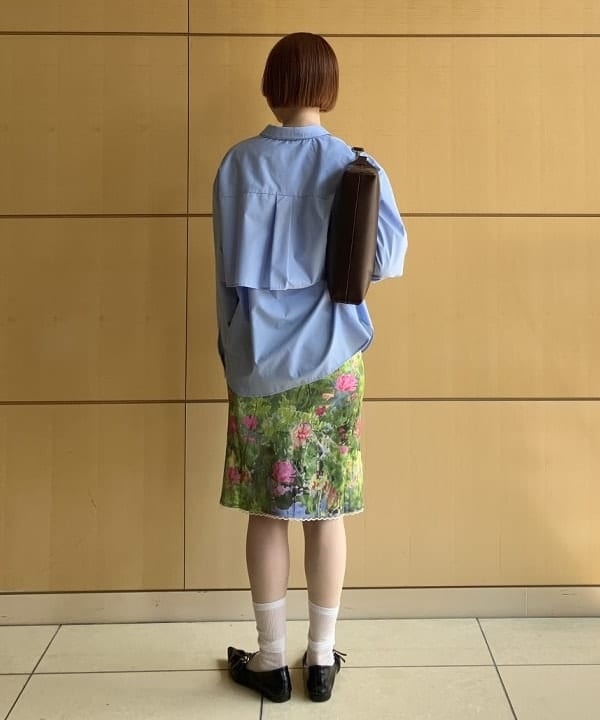 Hazukiさんの「BEAMS WOMEN｜Ｗカラー レイヤード シャツ」を使ったコーディネート