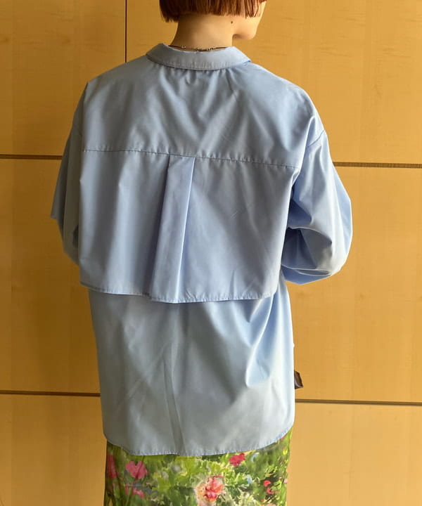 Hazukiさんの「BEAMS WOMEN｜Ｗカラー レイヤード シャツ」を使ったコーディネート